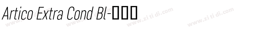 Artico Extra Cond Bl字体转换